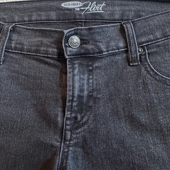 OLD NAVY The Flirt Skinny Jeans Black Denim Stretch 5-pocket Junior Women's 2 - Picture 4 of 15